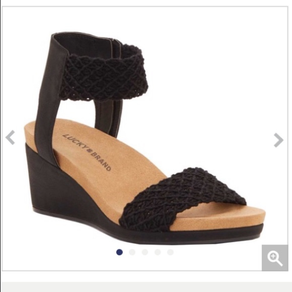 Lucky Brand Kierony Ankle Cuff Wedge Sandal